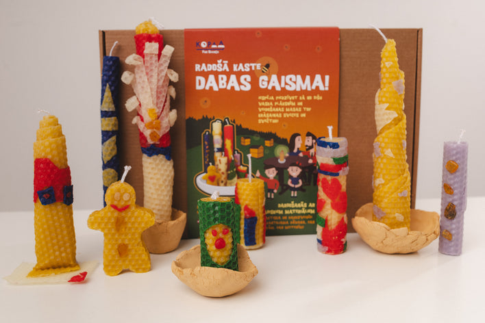 Sveču un svečturu pagatavošanas komplekts ‘Dabas gaisma’