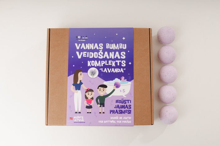 Vannas bumbu veidošanas komplekts “Lavanda”