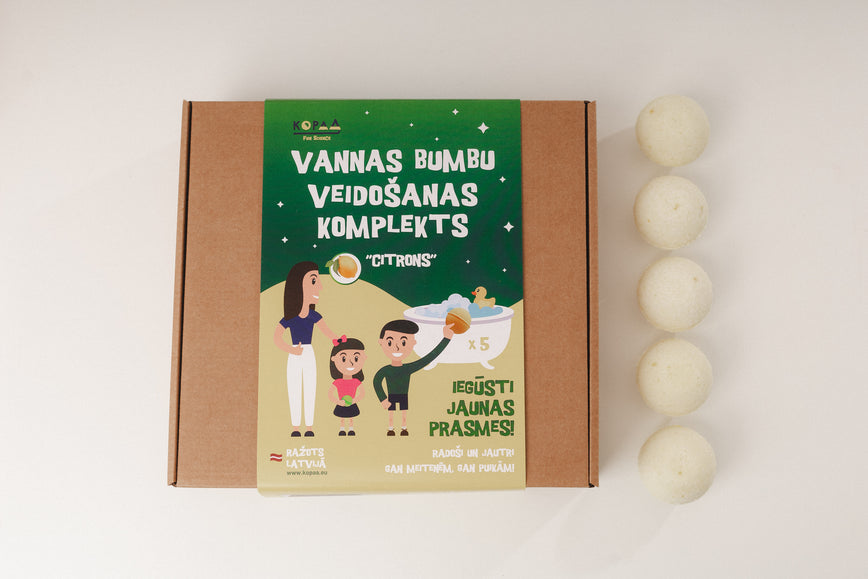 Vannas bumbu veidošanas komplekts “Citrons”