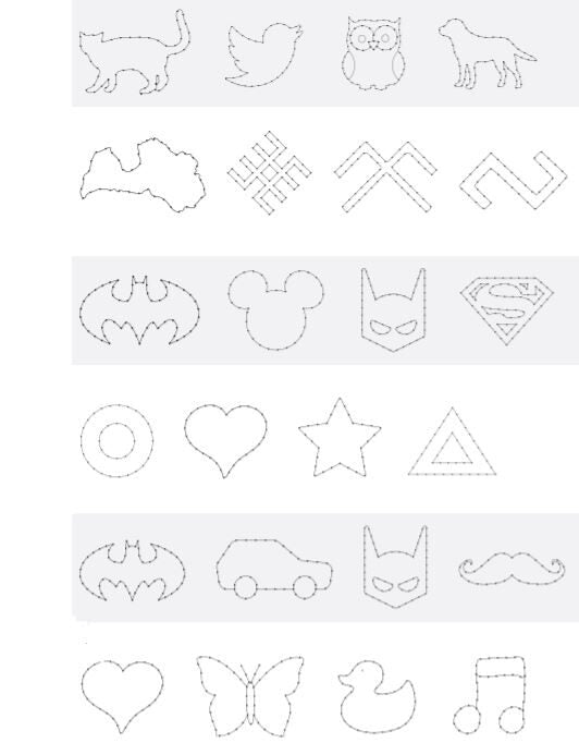 Personalizēts naglošanas šablons